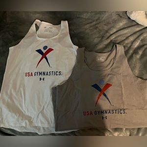 Youth Under Armour USA Gymnastics Tanks